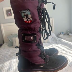 Pajar Grip Boots Women Sz 8.  Sherpa Lined Winter Snow Tall Boots
